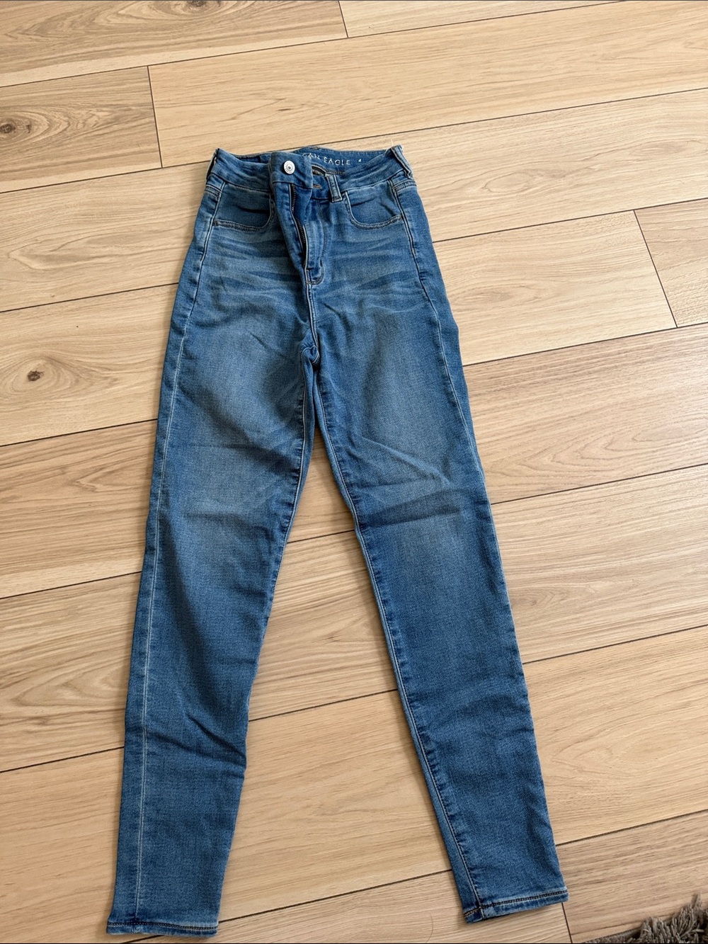 American Eagle Curvy Super Hi-Rise Jegging Jeans - Blue